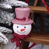 Cartoon 3D Christmas Ornaments Plastic Hanging Decor with Snowman Reindeer Lollipop Designs Festive Tree Decoration for Holiday Displays