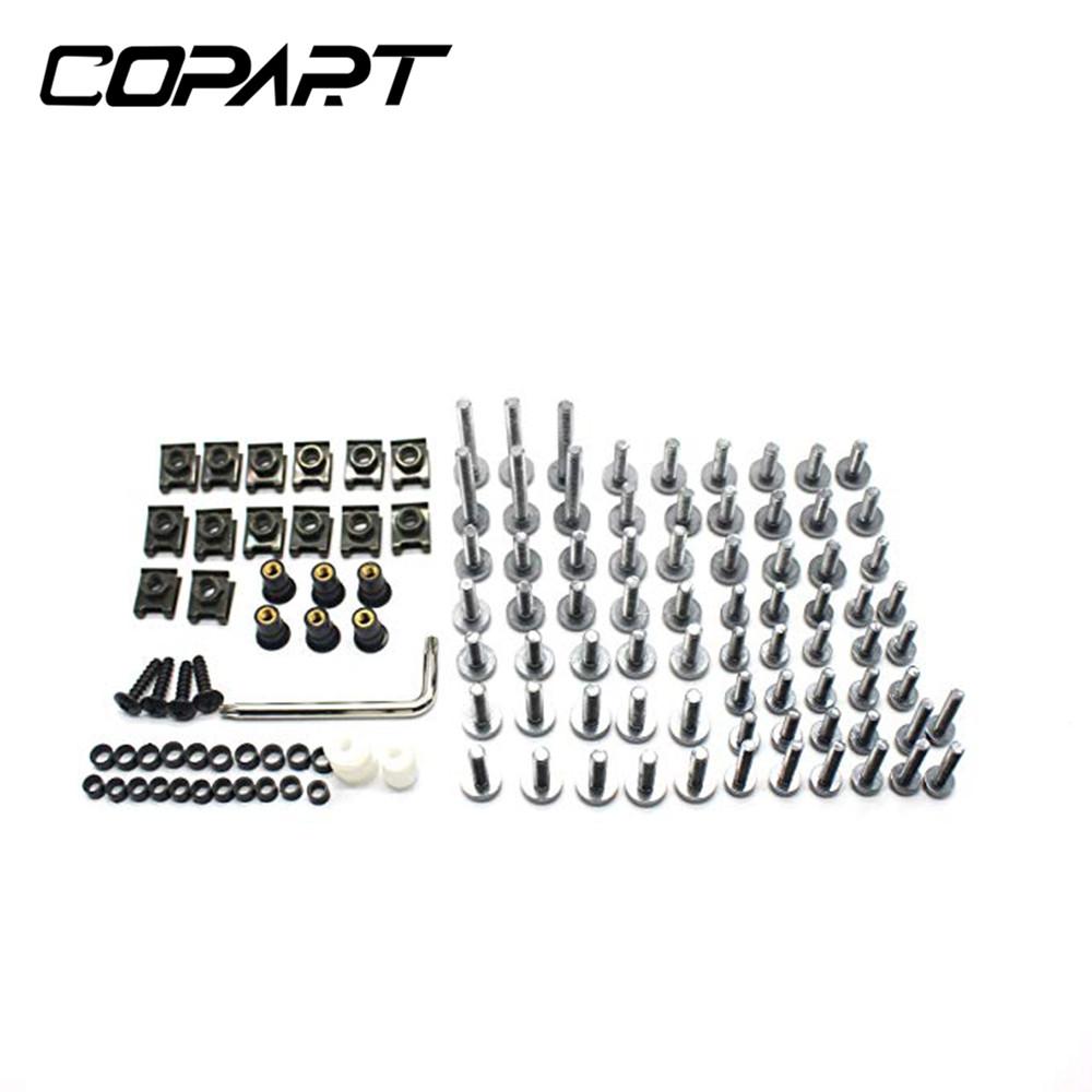 For Suzuki GSXR 600 750 1000 600 750 1000 K1 K2 K3 K4 K5 K6 K7 K8 K9 195/PCS Universal Fairing Bolt Kit Fastener Clips Screws