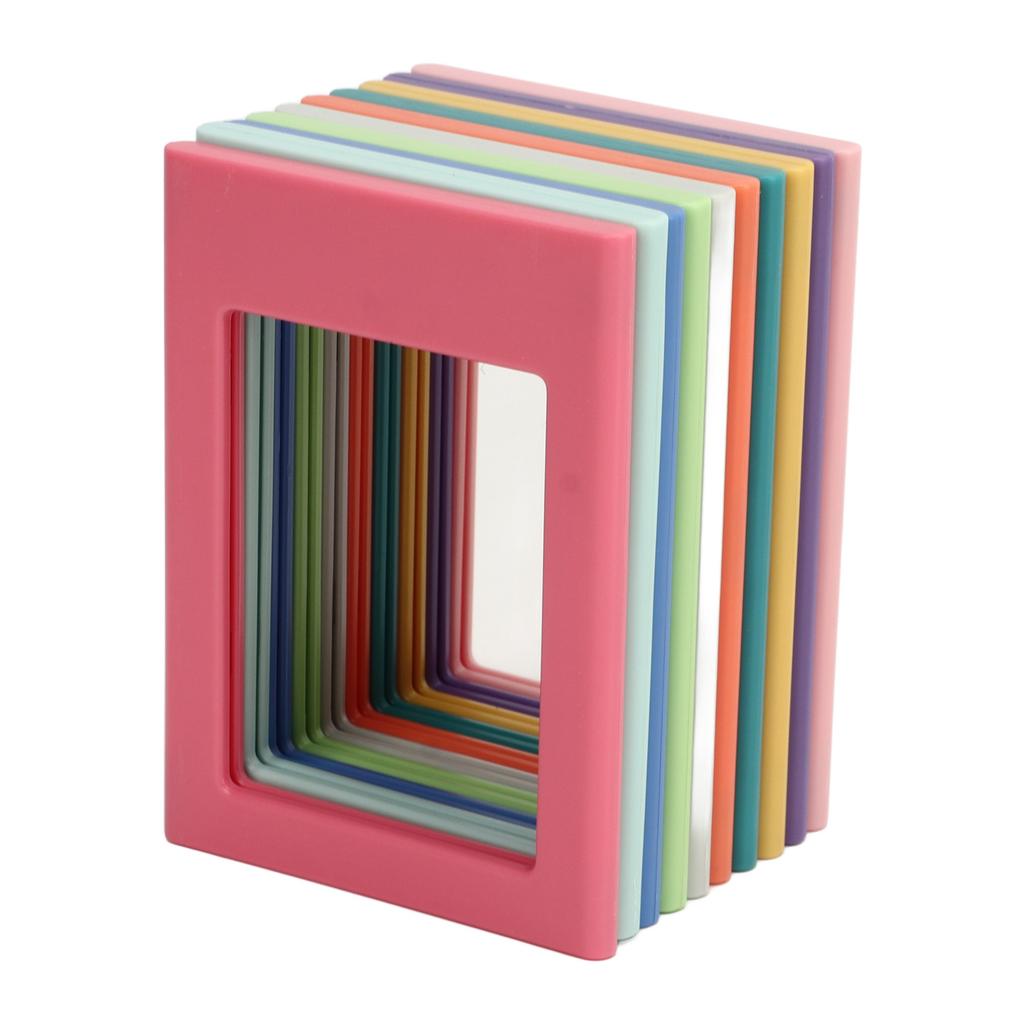 10Pcs 3 Inch Refrigerator Magnets Picture Frames Fridge Magnetic Photo Frame for File Cabinets Storage Cabinets