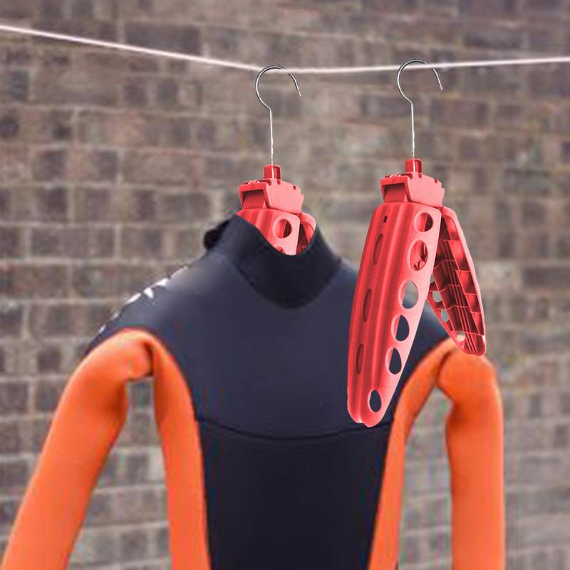 Wetsuit Hanger Diving Rack Drysuit Dive Boots Shoes Hanger Multi-Purpose Wetsuit Hanger Foldable Surfing Suit Hangers