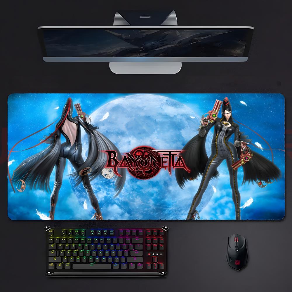 Крутая Экшен Игра Bayonetta Коврик для Мыши Mousepad Большой Игровой Заблокированный Край Утолщенный Настольный Коврик для ПК