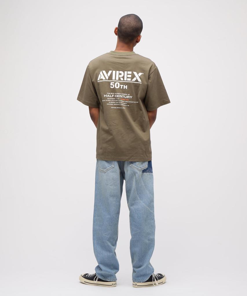AVIREX RESTORE COLLECTION DENIM PANTS "REPAIR CUSTOM" denim pants repair custom men's M 369 wash used 783-5211004