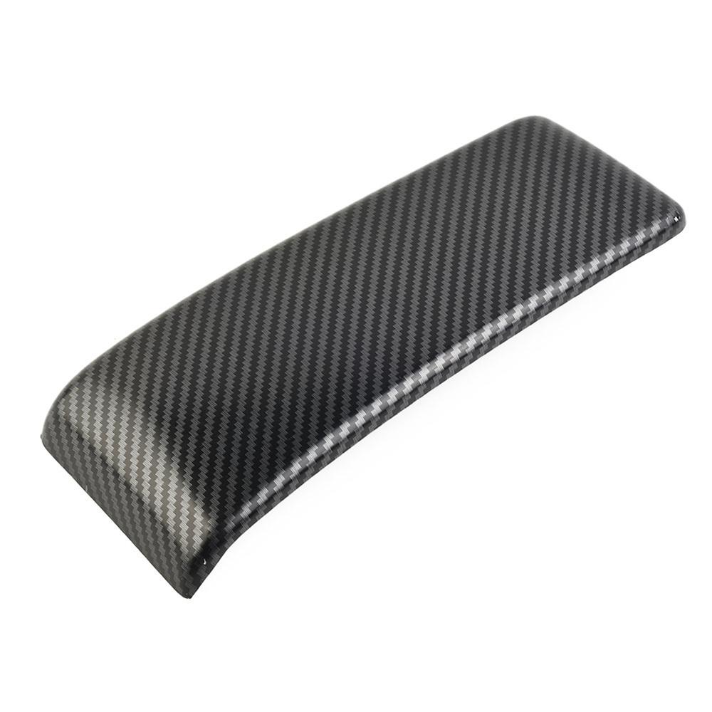 2pcs ABS Carbon Fiber Look Car Center Armrest Box Panel Cover For Benz C W204 E W212