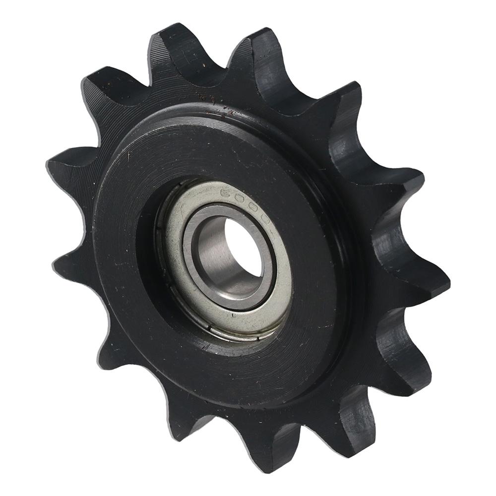 C45 Carbon Steel Chain Idler Sprocket Bearing Circlip for ISO 08B Chains Machinery Transmission