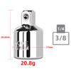 1/4" 3/8" 1/2" Ratchet Wrench Socket Converter Sleeve Head Adapter Chrome Vanadium Sleeve Drive Wrench Transform Joint