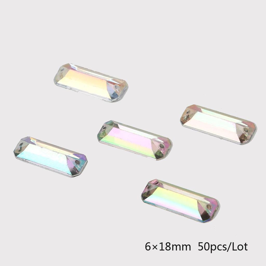 Круглые многогранные акриловые стразы с плоской задней стороной и двумя отверстиями для DIY ювелирных аксессуаров