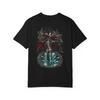 Gothic Assassin Fang Heel Graphic T-Shirt Black Back Print Comfort Colors 1717