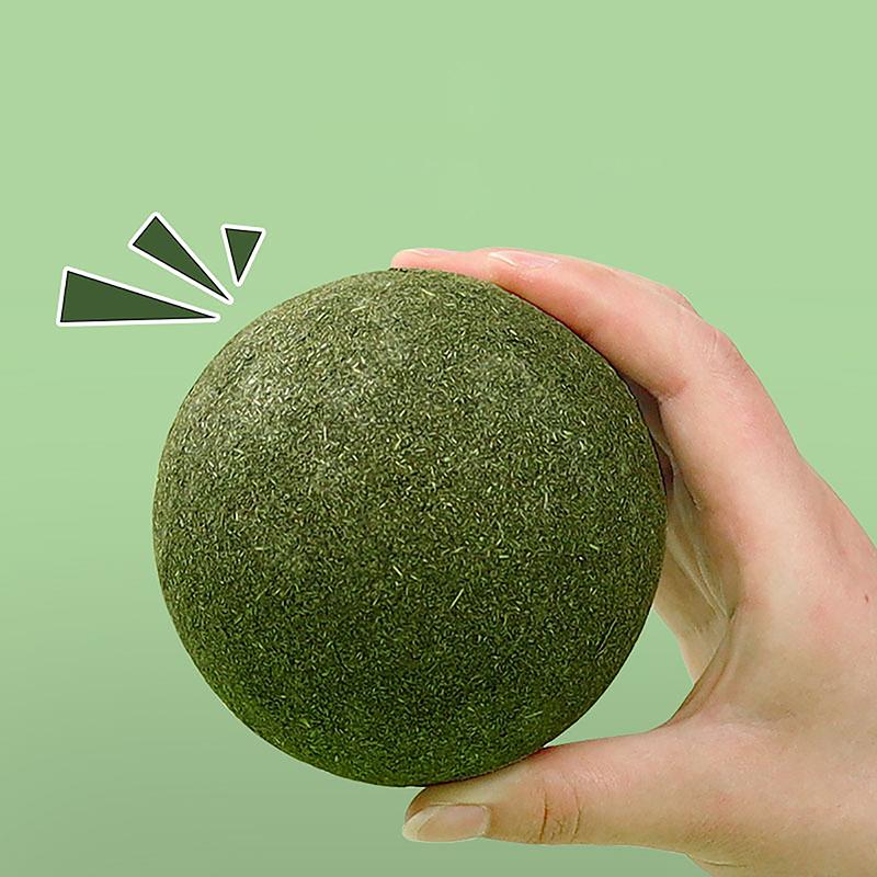 Super Large Catnip Ball 10Cm Cat Grass Self-Hi Relieving Stuffy Insect Gall Fruit Giant Pet Bite Molar  Pet Cat Toy