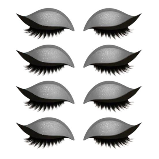 1/2/3/4/5 Lazy Stickers Eye Shadow Eyelash Pairs Reusable Eye Makeup Stickers