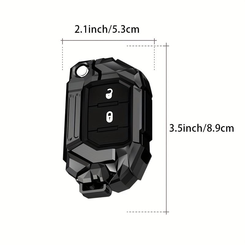 Key Shell Fob Holder Cover Remote Protector Case for Jeep Wrangler JL TJ Gladiator JT 2018 2019 Keychain Protector