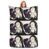 Shadow Milk Pure Vanilla Yuri Blanket Cookie Run Kingdom Flannel Funny Breathable Throw Blanket for Home  Winter