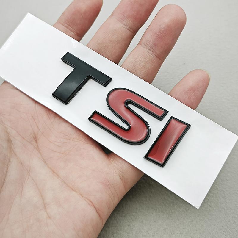 3D TSI Emblem Badge Sticker for Volkswagen Tiguan Golf 7 MK6 Polo Passat B6 B7 MSRE3 Jetta Magotan Trunk Logo Car Styling Accessories