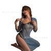 Sexy underwear women's cheongsam temptation retro button belly pocket cheongsam ancient through pajamas free