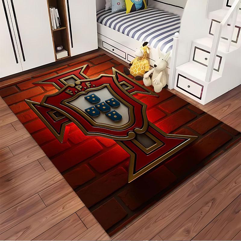 Portuguese Crest Emblem Carpet suitable as a non-slip mat for the living room or bedroom sofa
