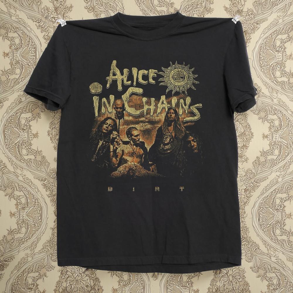 Alice In Chains Dirt Album Cover Unisex Cotton TShirt Black Cotton Tshirt Unisex T-Shirt
