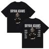 BRYAN ADAMS ROLL WITH THE PUNCHES TOUR 2025 Футболки Мужские Женские Винтажные Высокого Качества Оверсайз Хлопковая Футболка Подарок для Поклонников Уличная Одежда