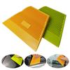 1Pc Trapezoidal Squeegee Car Vinyl Film Wrapping Tool Scraper Window Tinting Wallpaper Installing Medium Soft Green and Hard Yellow
