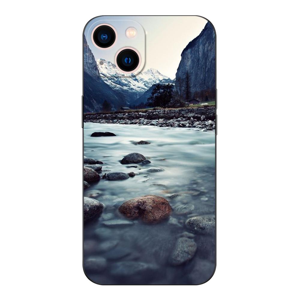Черный чехол из ТПУ для Honor 8a Prime 8s 9 10X Lite 9A 9C 9X Premium Pro 9S Чехол с изображением горного природного пейзажа