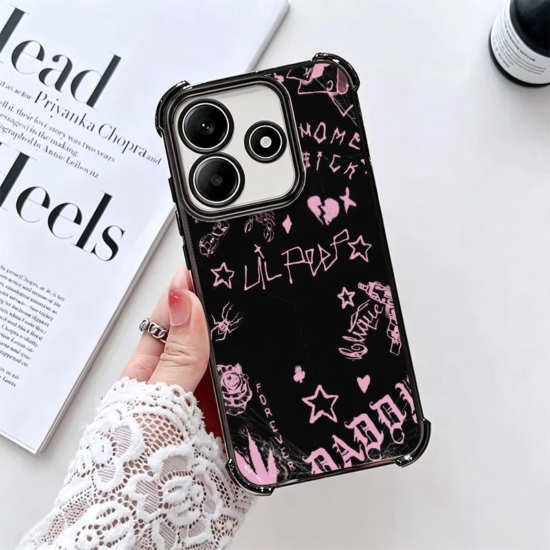 Чехол для телефона Lil Peep Hellboy Love с покрытием для Xiaomi Redmi Note 14 15 Pro Plus 13 12 11 11S 11T 10 9S 9 5G, противоударный с подушкой безопасности