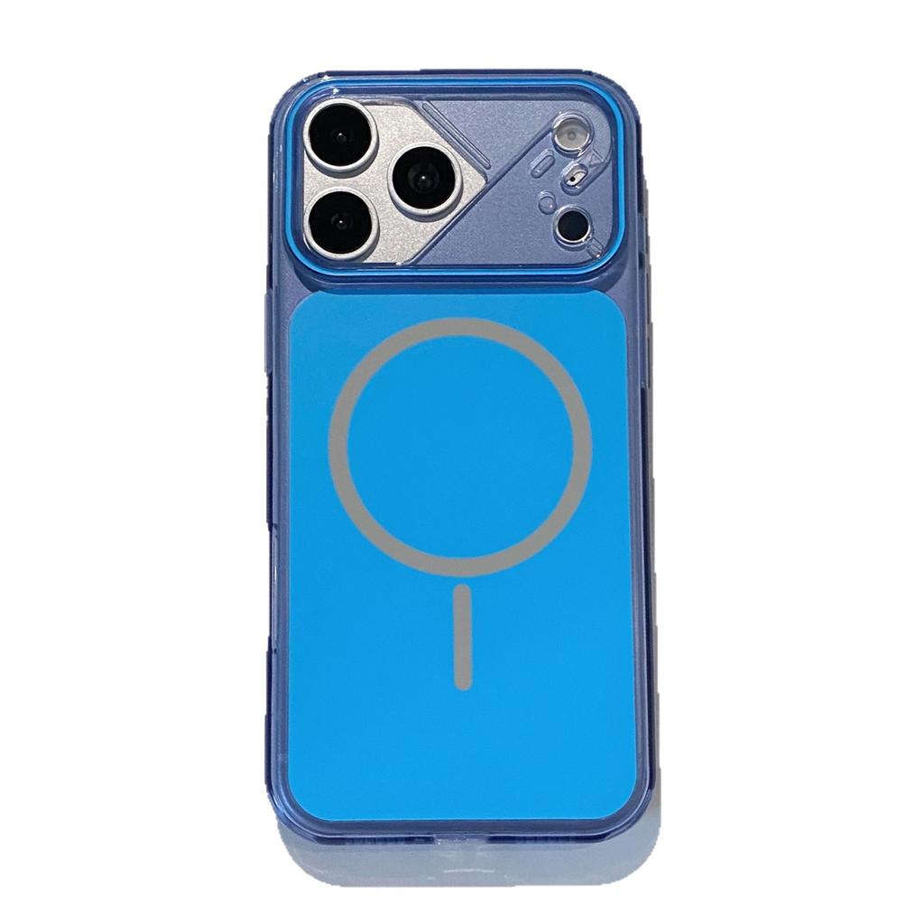 Подходит для чехла мобильного телефона Apple 17Promax, новый прозрачный цвет iPhone16PM, чехол с магнитной зарядкой 15PM, противоударный защитный чехол