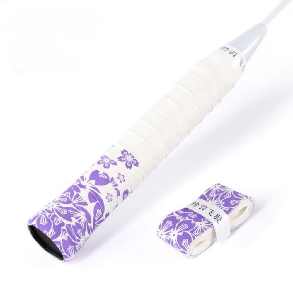Sakura Print Badminton Racket Grips Wrap Sweat-Absorbent Quickly Self-adhesive Grip