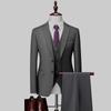 Business Suit Men's Suit Three-piece British Slim Wedding Dress Multicolor Plus Size Suit Best Man Suit