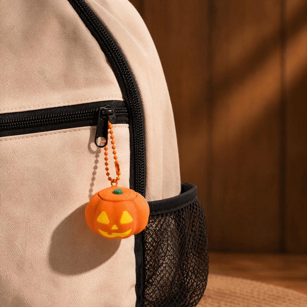 Creative Halloween Pumpkin Clicker Keychain Fidget Toy Decompression Button Toy Party Favor