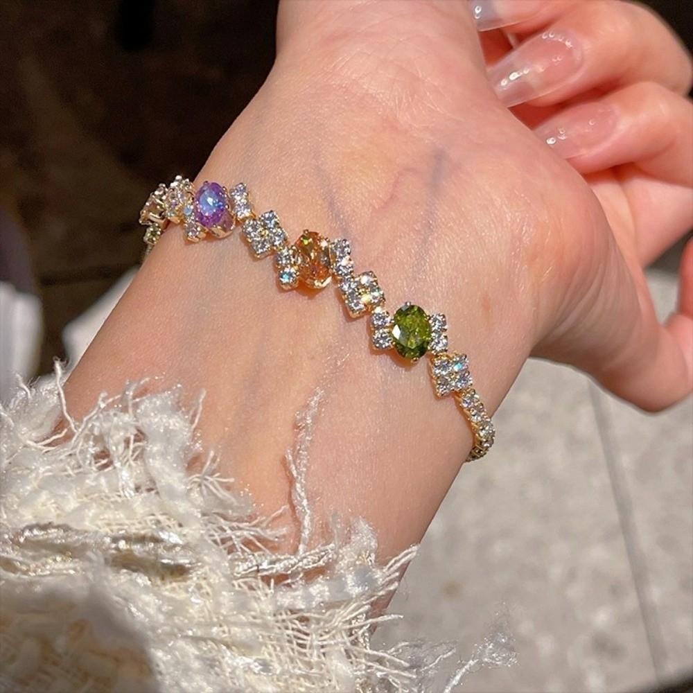 Wristband Women Crystal Hand Bracelet Luxury Friendship Bracelet Zircon Bracelet Hand Accessory