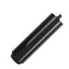 Pool Cue Extension Carbon Fiber Tube Professional Billiard Cue Extender with Bumper Black 4 Inch
