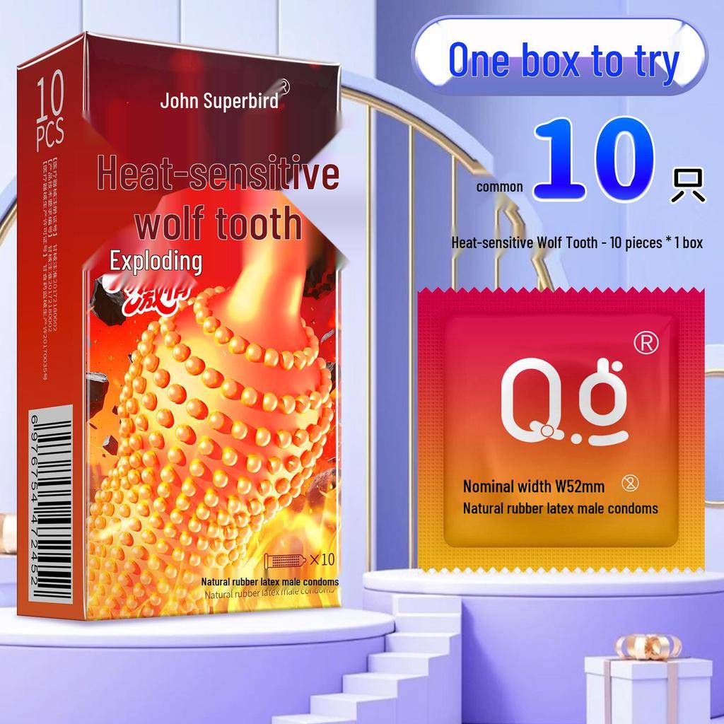 Q-Point Ultra-Thin 001 Long-Lasting Pleasure Delay Condoms with Hyaluronic Acid