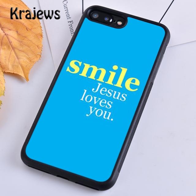 Krajews I LOVE Jesus Christ Christian Cross Phone Case For IPhone 18 17 Air 16 15 14 plus 11 12 13 pro max coque Fundas