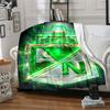 Atletico Nacional Flannel Blanket Soft All-Season Throw, Design for Camping, Car Travel, Hiking Sofa, Bed, Office Perfect Gift for Parties
