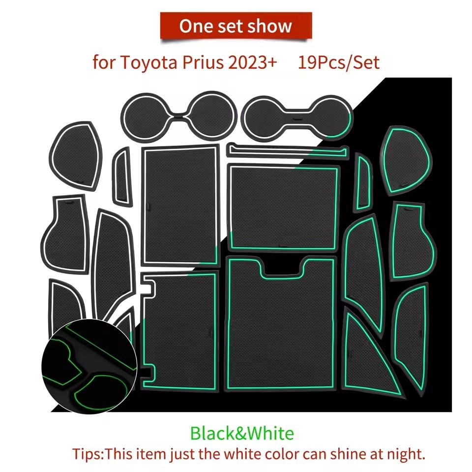 Для Toyota Prius 60 2025 2025 Противоскользящий коврик в нишу двери, подкладка в паз ворот, подстаканник, аксессуары для интерьера автомобиля