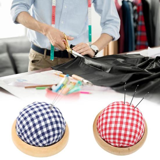 Puntos Mini шарообразный DIY портновский держатель для иголок деревянная основа подушка швейный инструмент