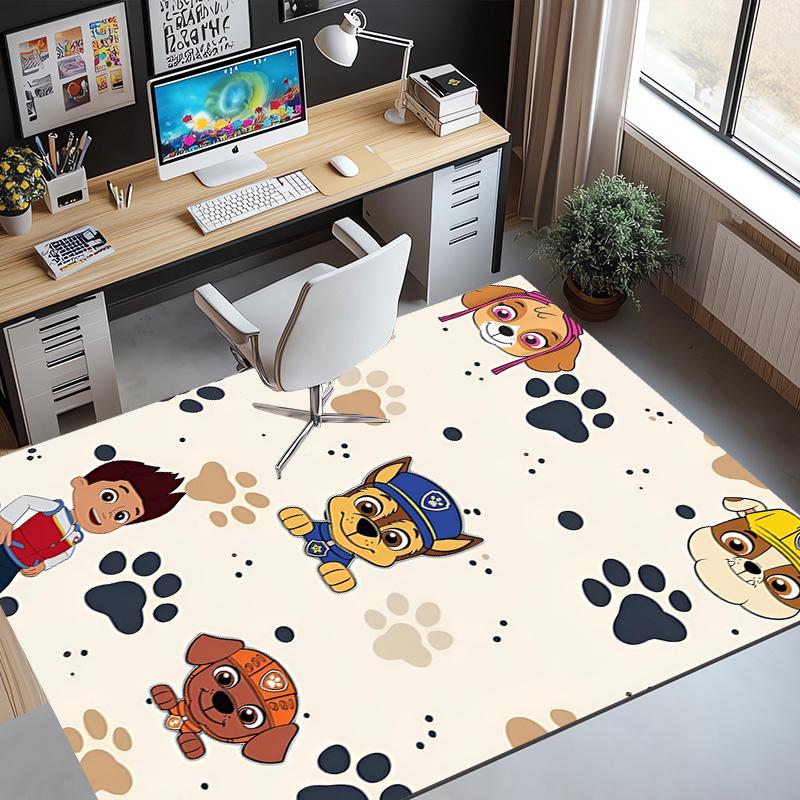 PAW Patrol Pattern Rug, Indoor/Outdoor Mat, for Picnic, Gameroom, Bedroom, Office, Living Room, Home Decor Carpet, Birthday Gift