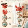 Handmade Christmas Tree Ornaments Ocean Animal Spiral Crochet Kit, Friends Ornament DIY Marine Easy Craft Kit for Novices Life Themed Teens