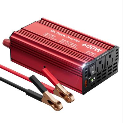 Инвертор 600 Вт с модифицированной синусоидой, быстрая зарядка PD45W, преобразователь питания 12 В в 110 В с QC3.0