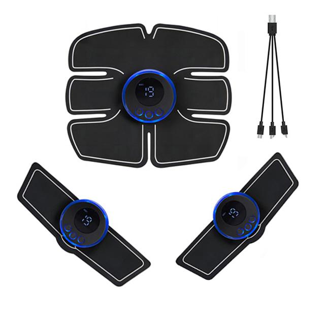 Электрический тренажер для бедер EMS Стимулятор мышц живота Для рук, ног, спины, тела Похудение, снижение веса, сменный гель, фитнес-массажер