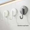 Suction Cup Hooks Punch-free Multifunctional Hanging Key Clothes Hook Bathroom Robe Coat Towel Hook Kitchen Organizer Accessorie