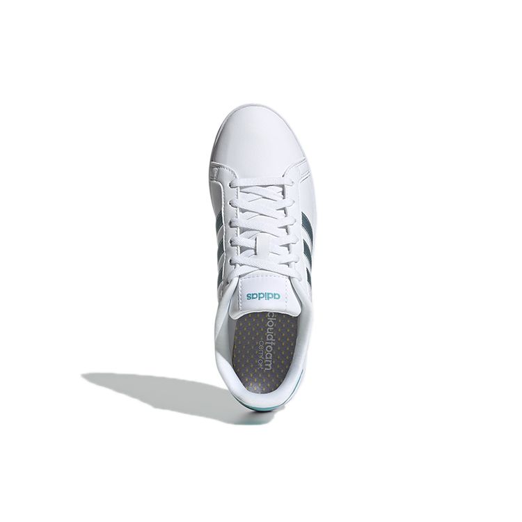 Adidas Neo Courtpoint Casual Breathable Lightweight Non-Slip Low-Top Skate Shoes Women Sneakers White Blue H01965
