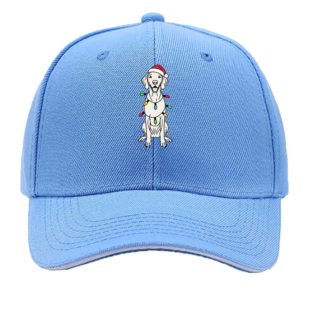 Weimaraner Christmas Sandwich Baseball Cap Sun Cap Outdoor Workouts Hat