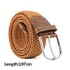 Unisex Elastic Solid Knitted Canvas Belt Decoration Women Men Pin Buckle Strap Clothing Accessories
