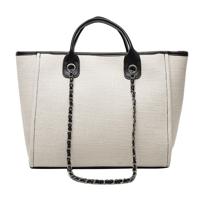 European and American Bucket Bag Women's Large-capacity Hand-held One-shoulder Diagonal Chain Tote Bag