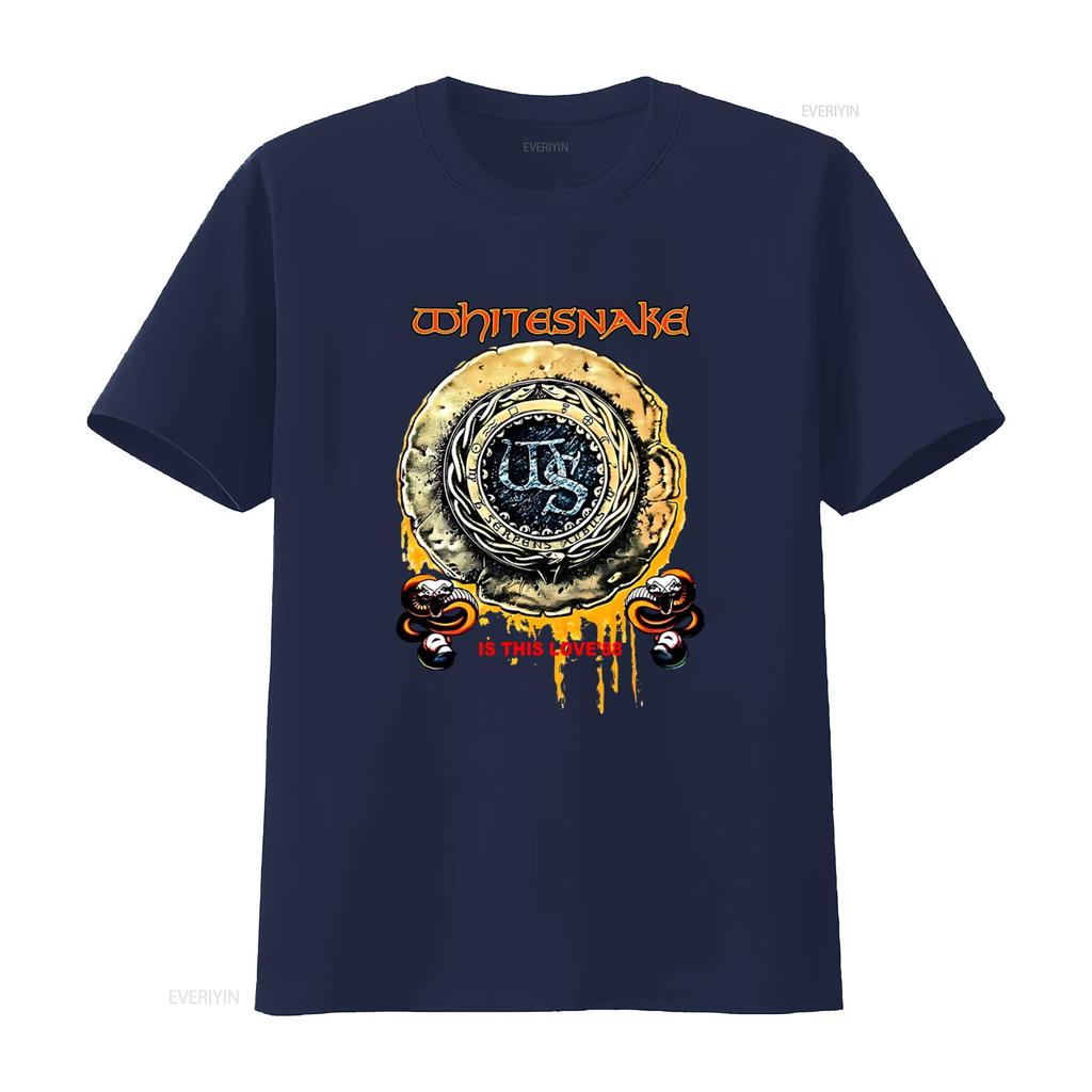 Whitesnake is This Love 88 Concert T shirt Rock Band with Logo and Vintage Design vintage Washed designer clothes Stylish