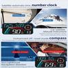Цифровой спидометр Geyiren G12 GPS HUD Plug and Play для всех автомобилей Крупный шрифт КМЧ Миль/Ч Пробег Местное время Высота Проекционный дисплей