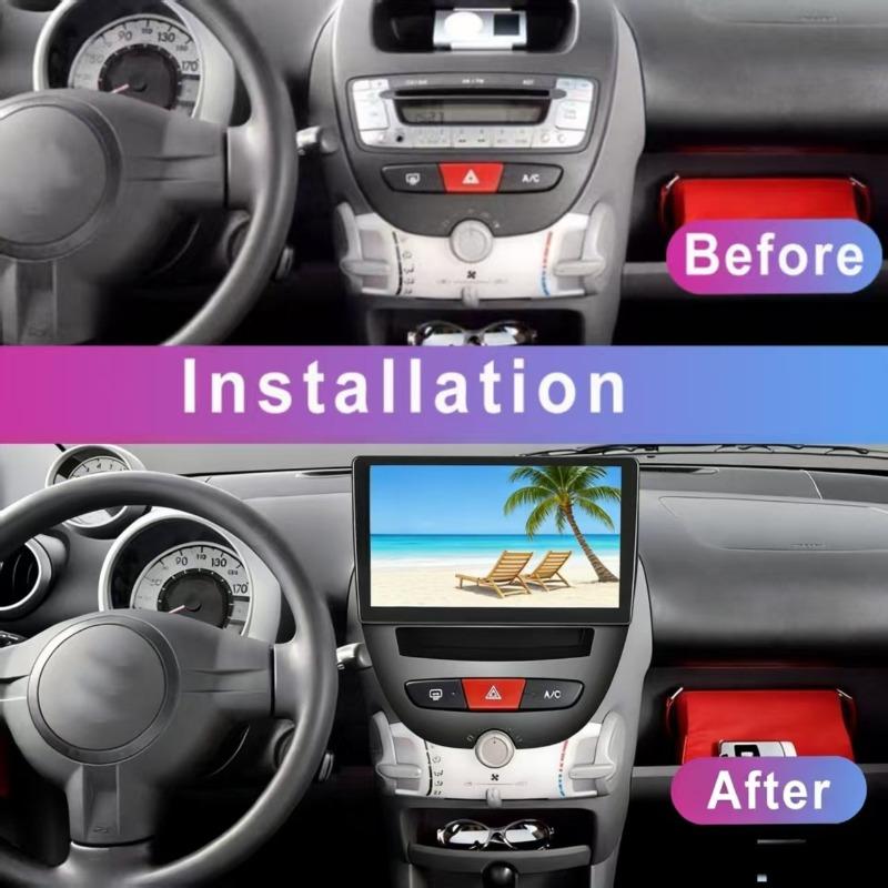 Car Frame Fascia Dash Kit Head Unit Panel Cover For Toyota Aygo For Citroen C1 For Peugeot 107 2005-2014