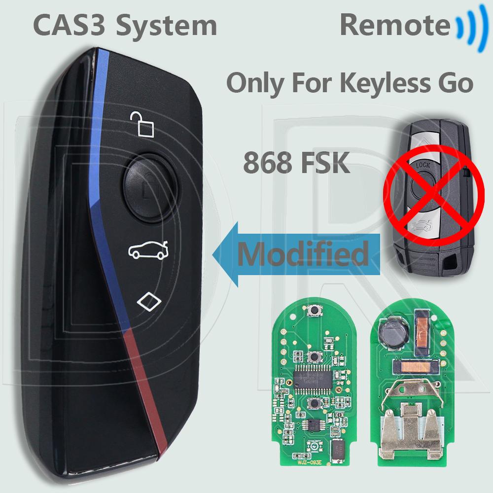 DR CAS3 System ID46 Chip 315/434/868 MHz Half Smart/Keyless Go Car Remote Key For BMW 1 3 5 X3 X5 X6 E60 E61 E70 E71 E87 E90 Z4