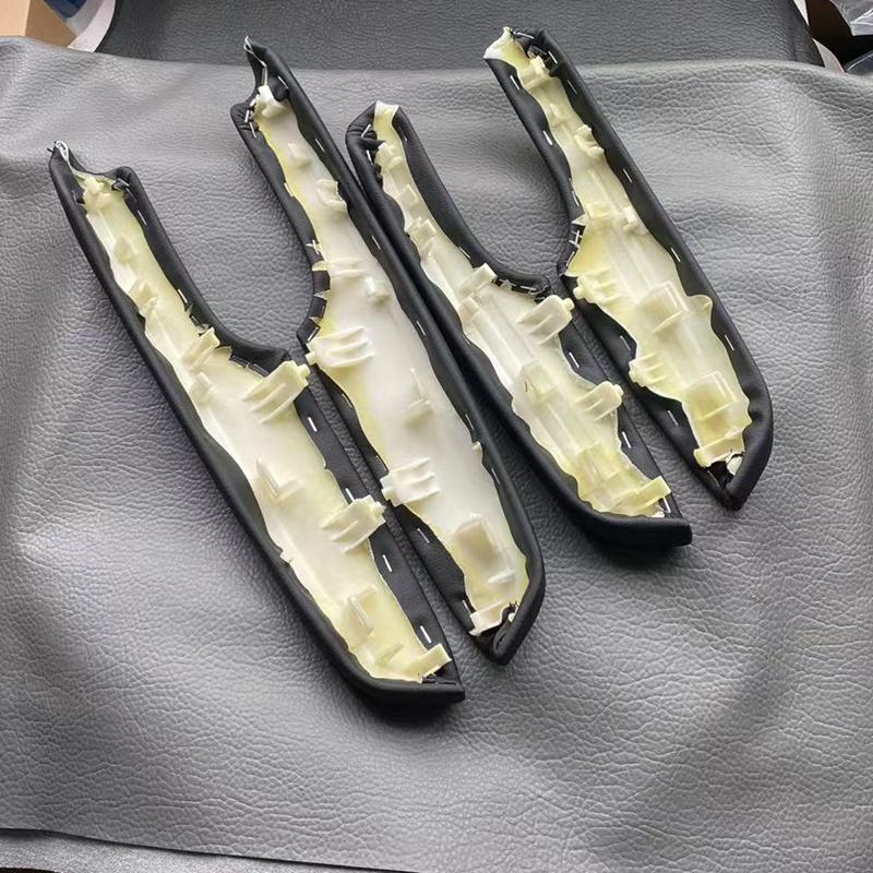 Civic Восьмого поколения (06-11) Декоративная накладка подлокотника двери - Черно-бежевая кожа