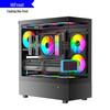 X99 Многоплатформенный двухбашенный воздушный кулер с двумя 12-см светодиодными вентиляторами, 6 тепловыми трубками и системой контроля температуры, бесшумное охлаждение процессора.