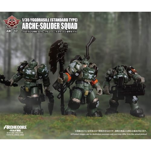 HiPlay TOY ALLIANCE Масштаб 1/35 Archecore ARC-17 Корпус Иггдрасиль Отряд Солдат-Лучник (Стандартный Тип) Фигурка, окрашенная и собранная